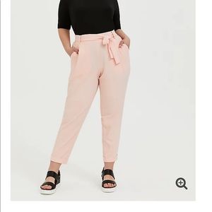 TORRID Peach Tapered Leg Trousers